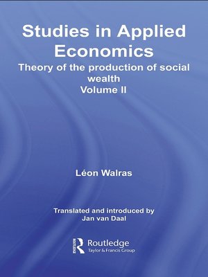 cover image of Studies in Applied Economics, Volume II